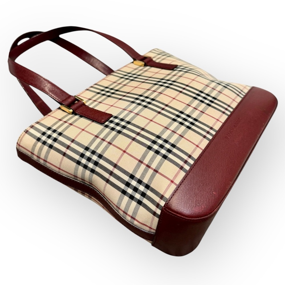 BURBERRY Nova Check Tote Handbag - Picture 6 of 16